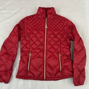 MICHAEL Michael Kors Crimson Quilted Puffer Coat